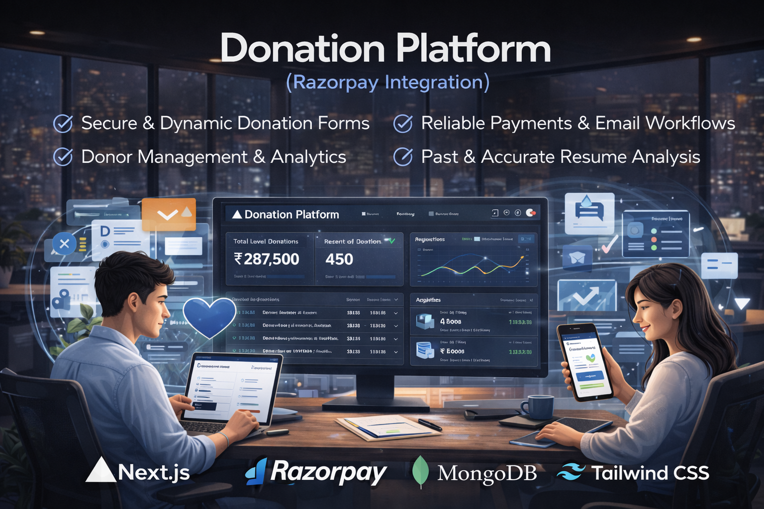 Donation Platform (Razorpay Integration)